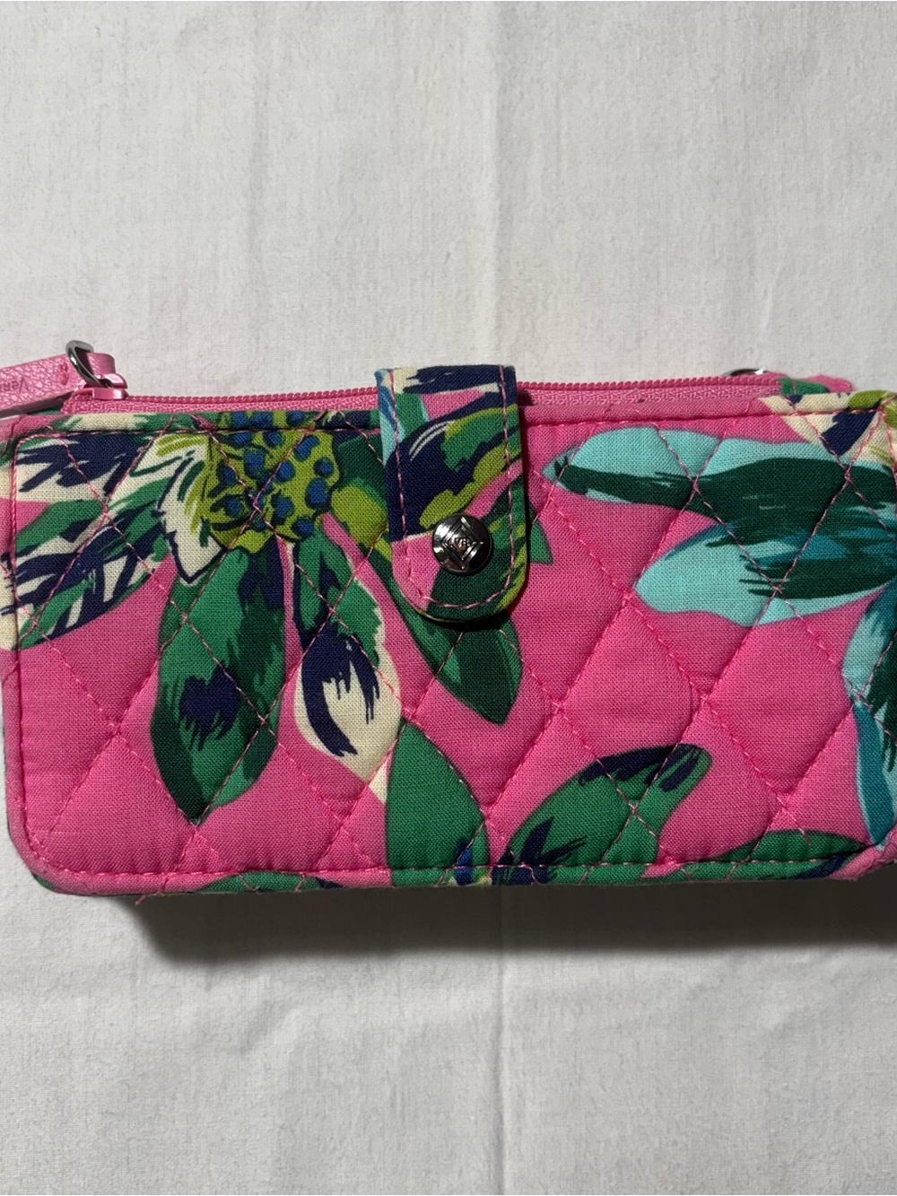 Vera Bradley Pink Quilted Floral Wallet